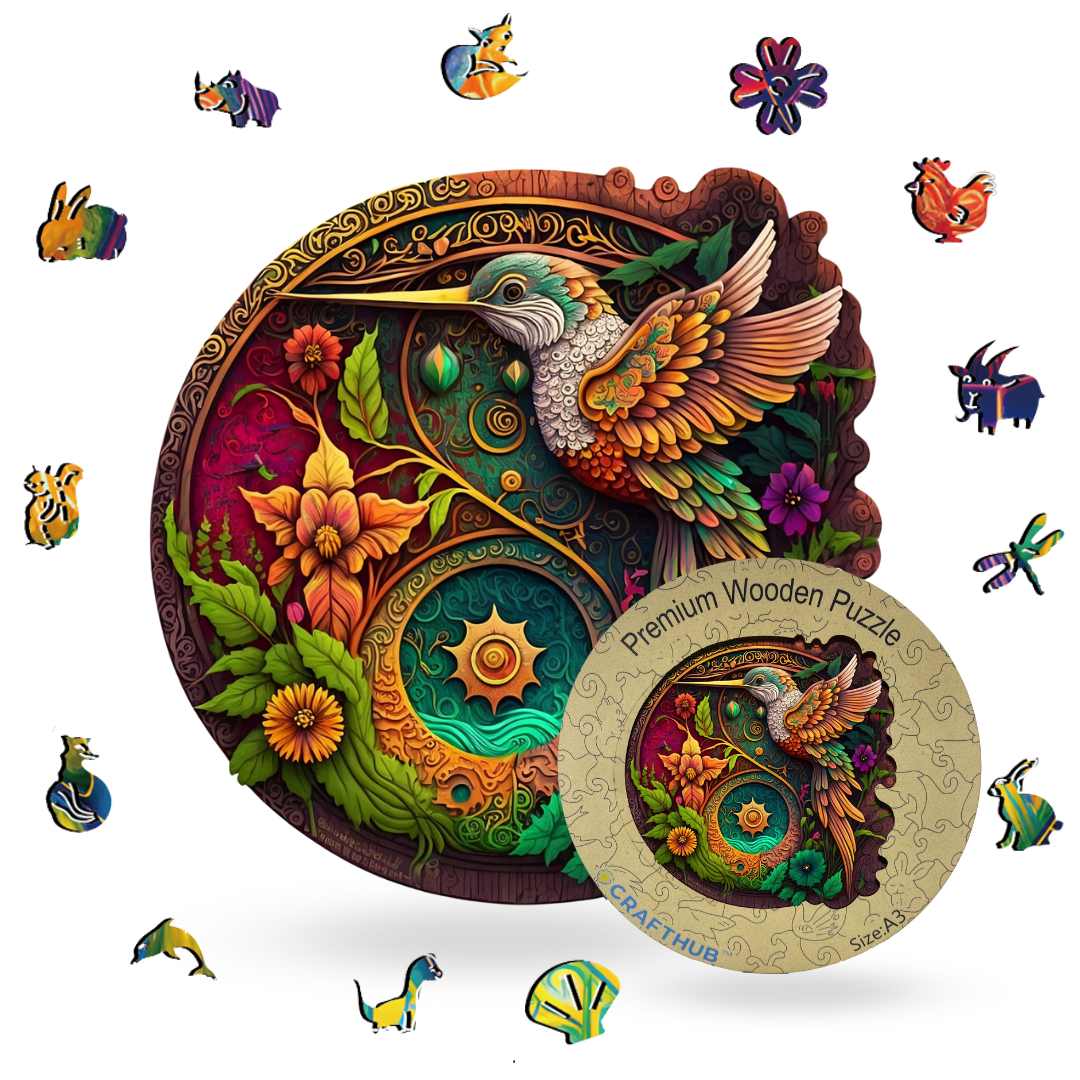 Nectar Quest Hummingbird - Jigsaw Puzzle - Image 4